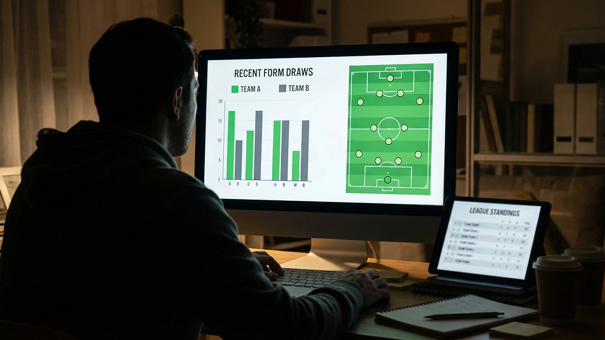 Analyser un match de football avant de parier : methode et statistiques